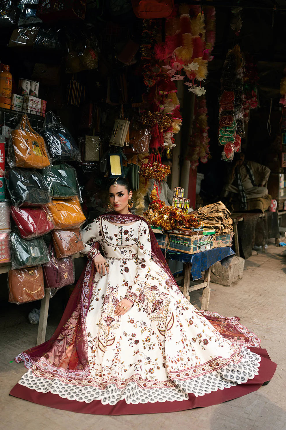 SP-105 Sitara – 3 Piece Cotton Silk Suit