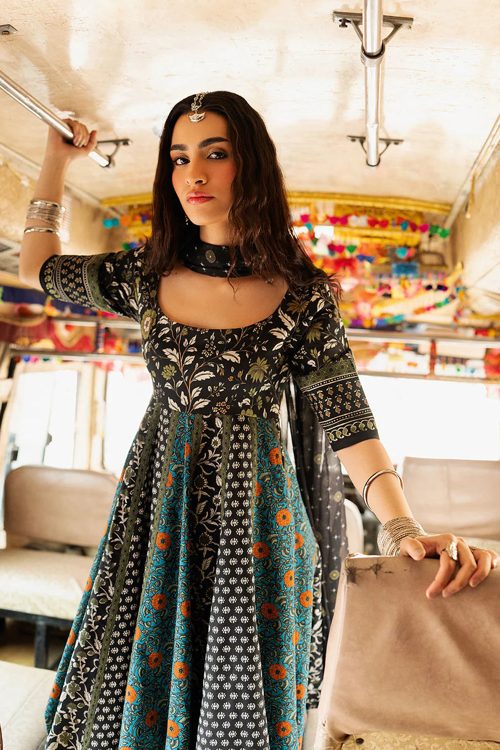 SP-102 Nigha – 3 Piece Cotton Silk Suit
