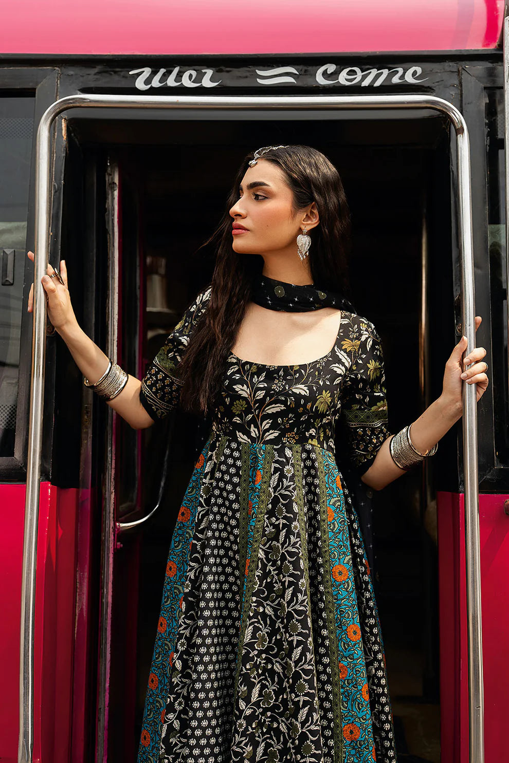 SP-102 Nigha – 3 Piece Cotton Silk Suit