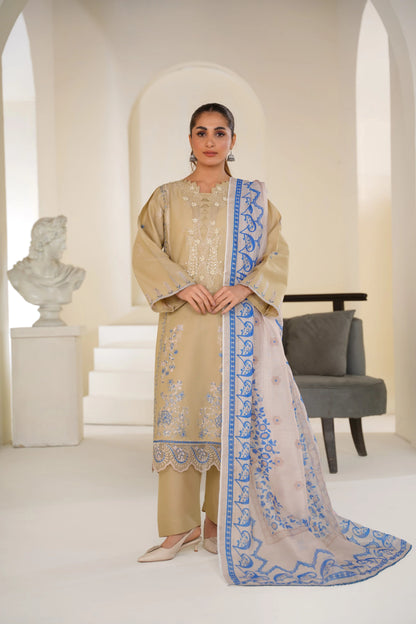 Sapphire Sand — Embroidered Lawn 3PC Ready-to-Wear Suit