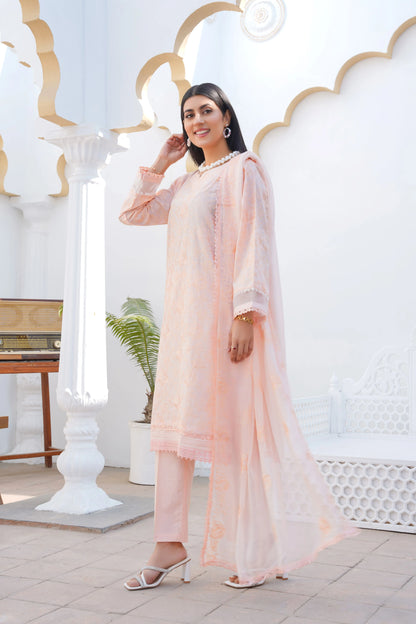 Embroidered Lawn Suit - 3 PC