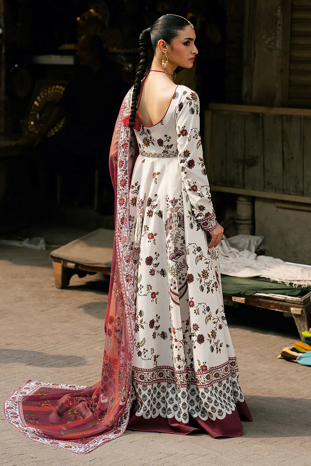 SP-105 Sitara – 3 Piece Cotton Silk Suit