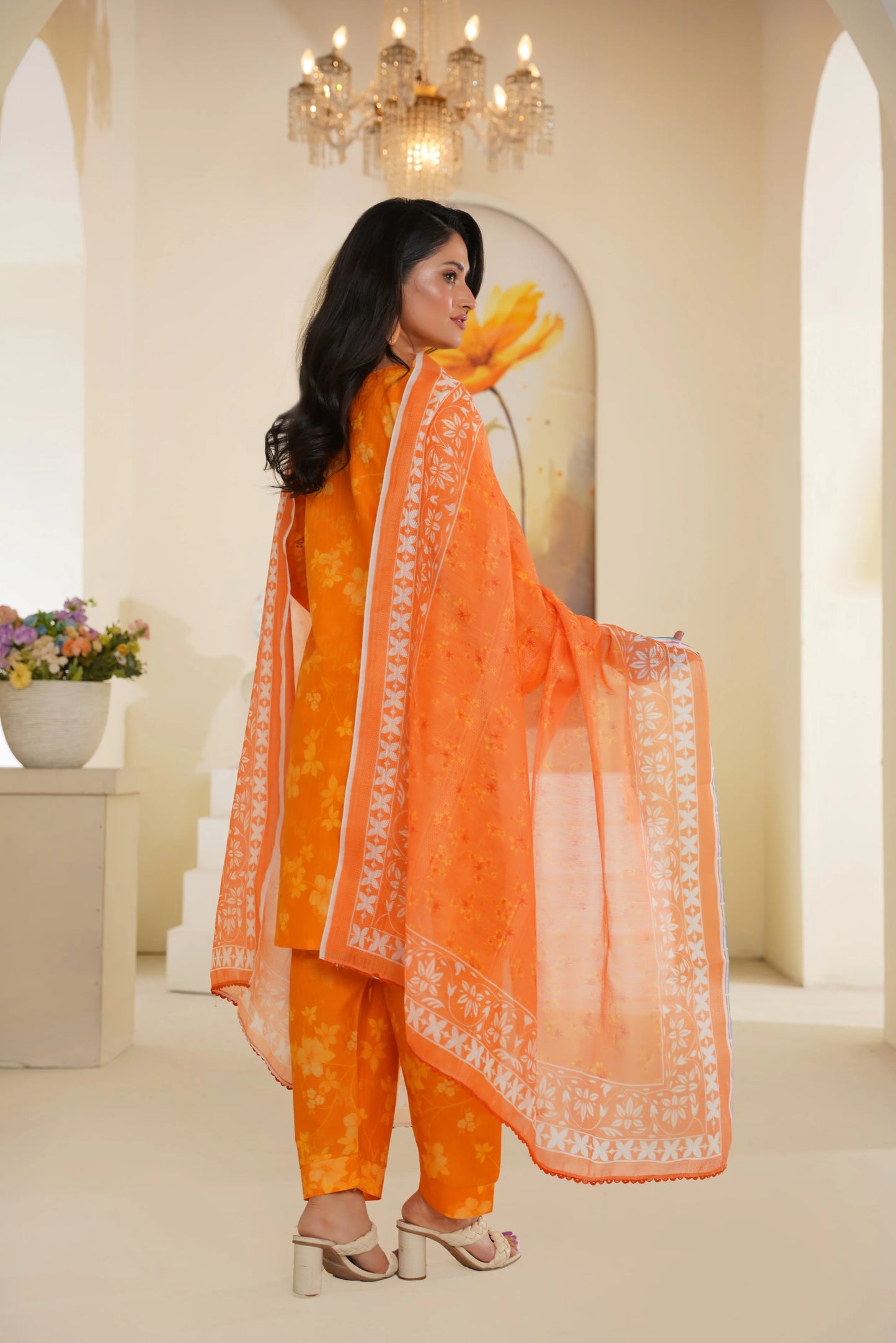 Embroidered Lawn - Amber Glow  3PC Ready-to-Wear Suit