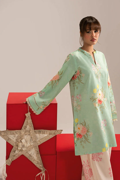 Mint Serenity – Pastel Floral 2-Piece by Enzam (AB-201)