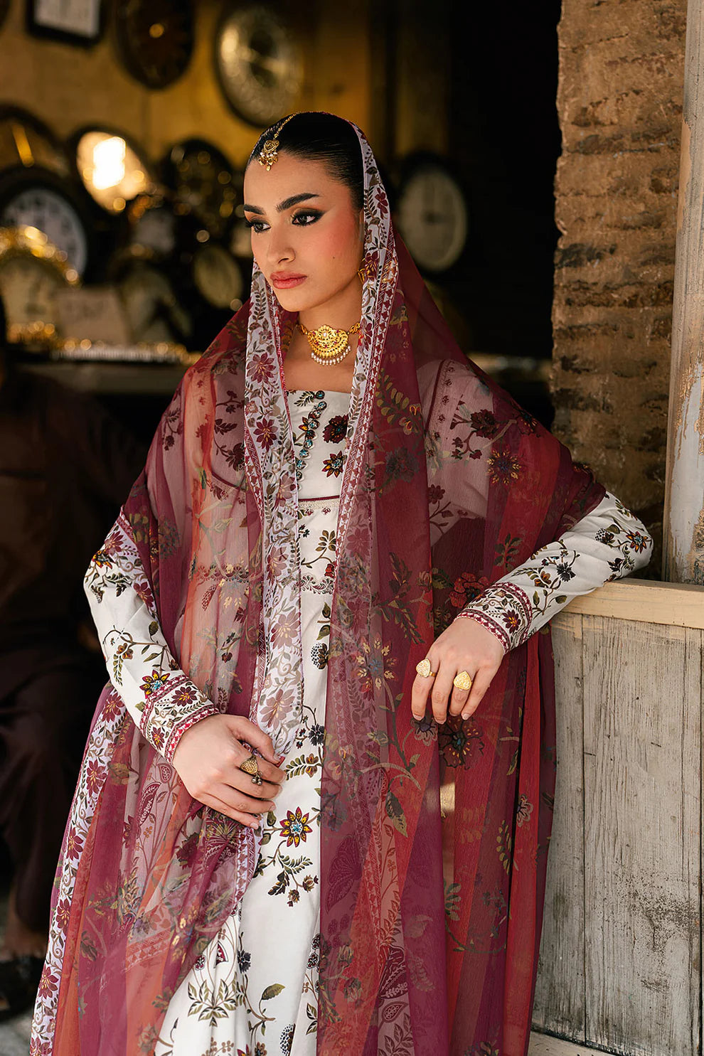 SP-105 Sitara – 3 Piece Cotton Silk Suit