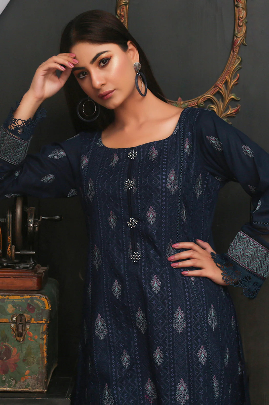 Embroidered Lawn Suit -3 Pc