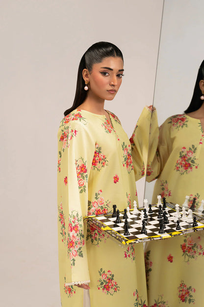 Primrose Checkmate – Floral 2-Piece by Enzam (AB-203)