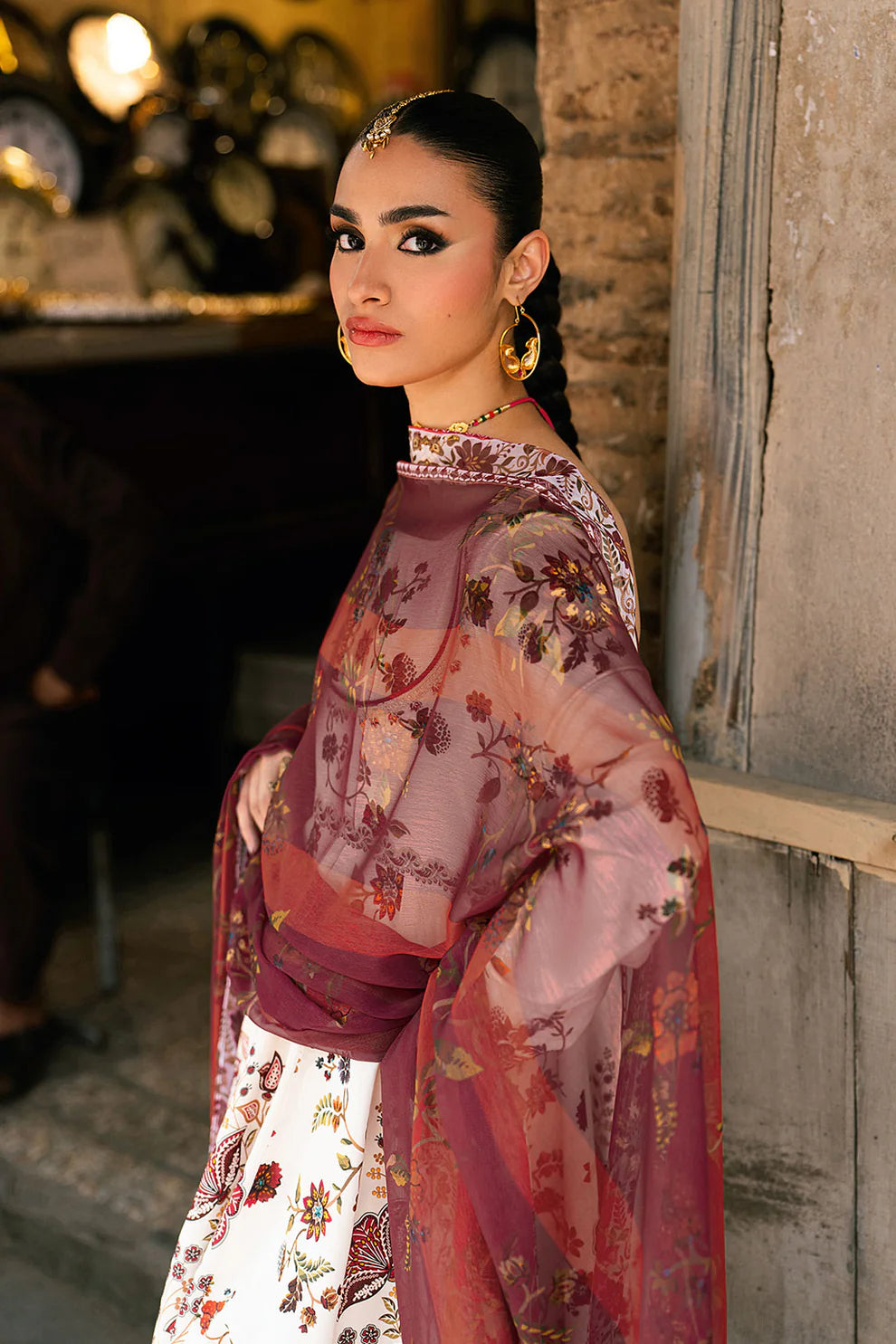 SP-105 Sitara – 3 Piece Cotton Silk Suit