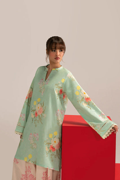 Mint Serenity – Pastel Floral 2-Piece by Enzam (AB-201)